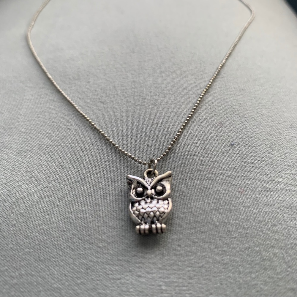 Silver Owl Necklace